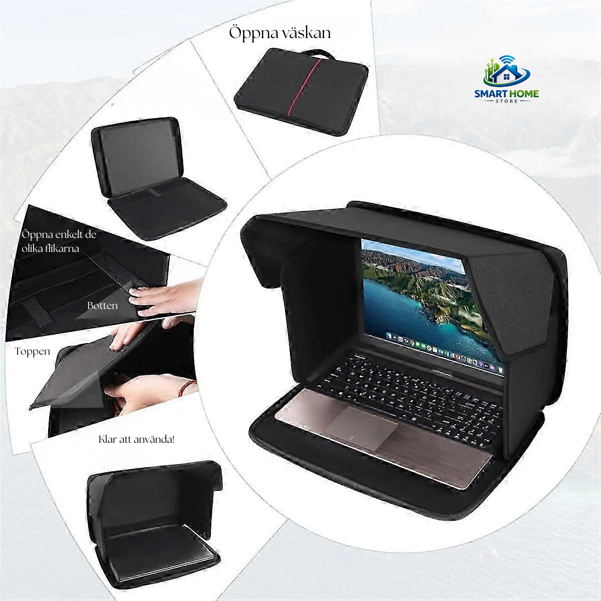 Laptopväska med Solskydd