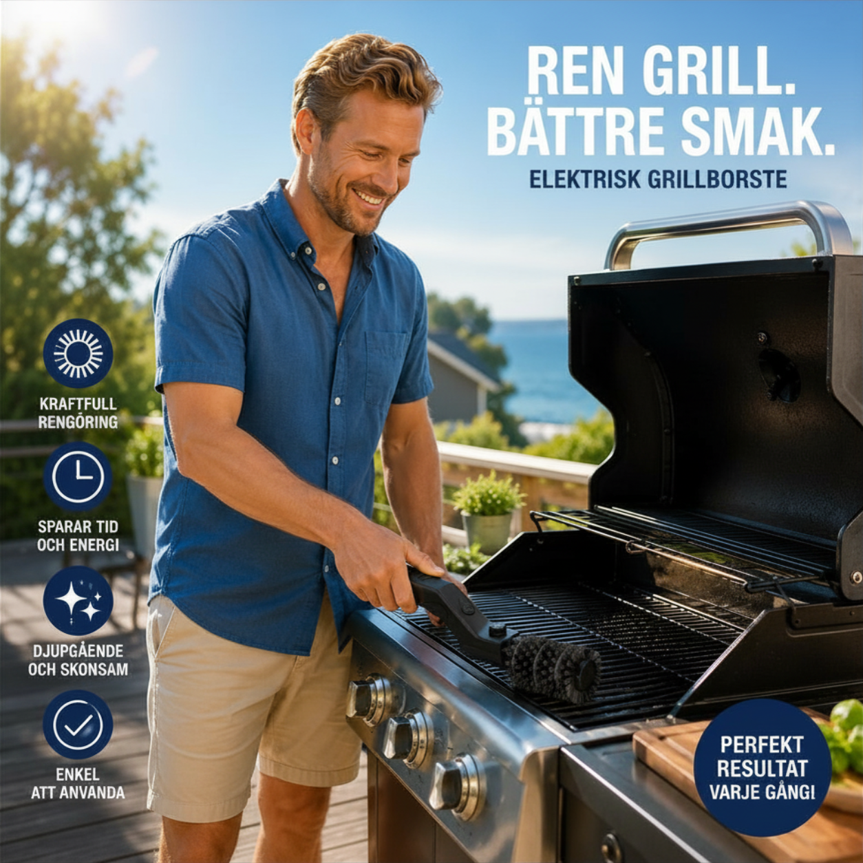 Elektrisk grillborste