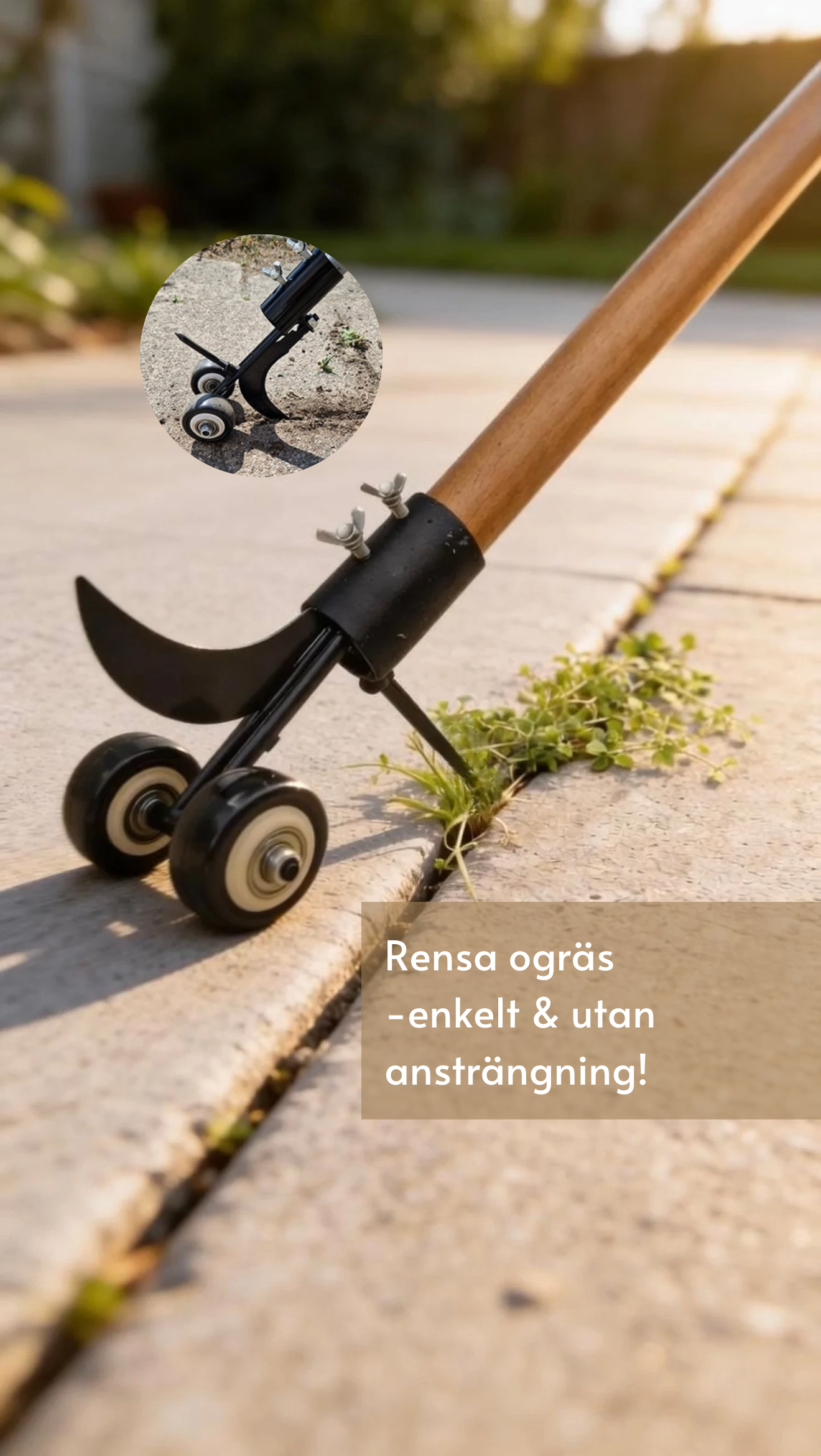 Plattrensare för ogräs