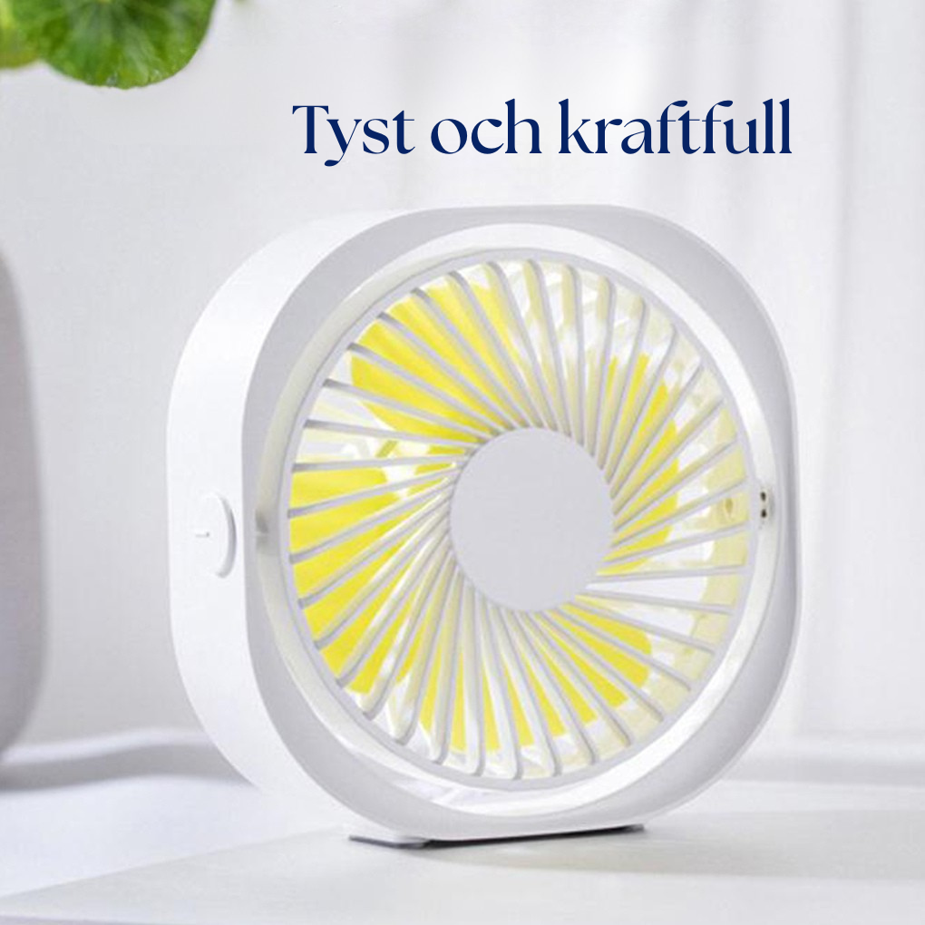 Kraftfull och tyst bordsfläkt